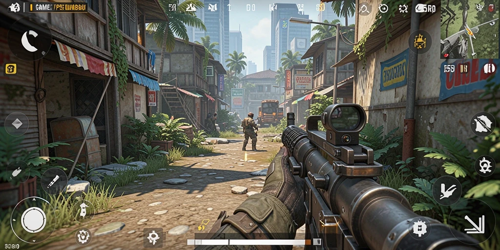 Gameplay menegangkan dalam pertempuran TPS di 55RP.