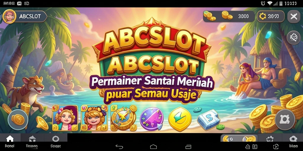 Tampilan gameplay <strong>ABCSLOT</strong> yang ceria dan menarik.