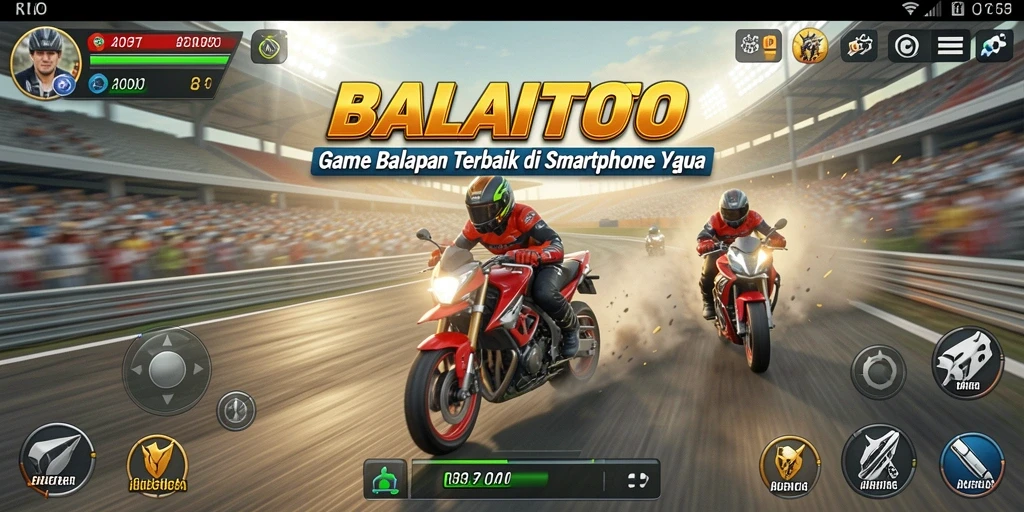 Tampilan aksi balapan seru di BALAITOTO menunjukkan adrenalin yang tinggi.