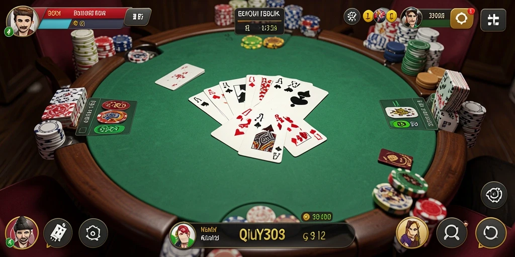 Screenshot utama BOY303 menunjukkan gameplay QiuQiu yang seru dan interaktif.