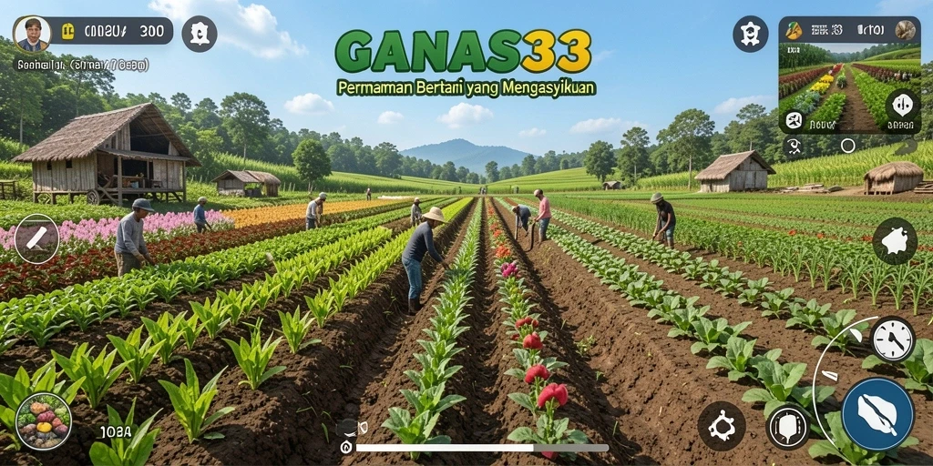 Tampilan gameplay seru di dunia pertanian GANAS33.