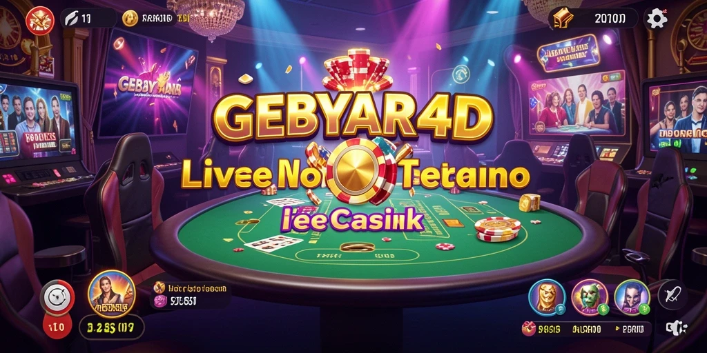 Tampilan gameplay yang menegangkan di GEBYAR4D dengan dealer langsung.