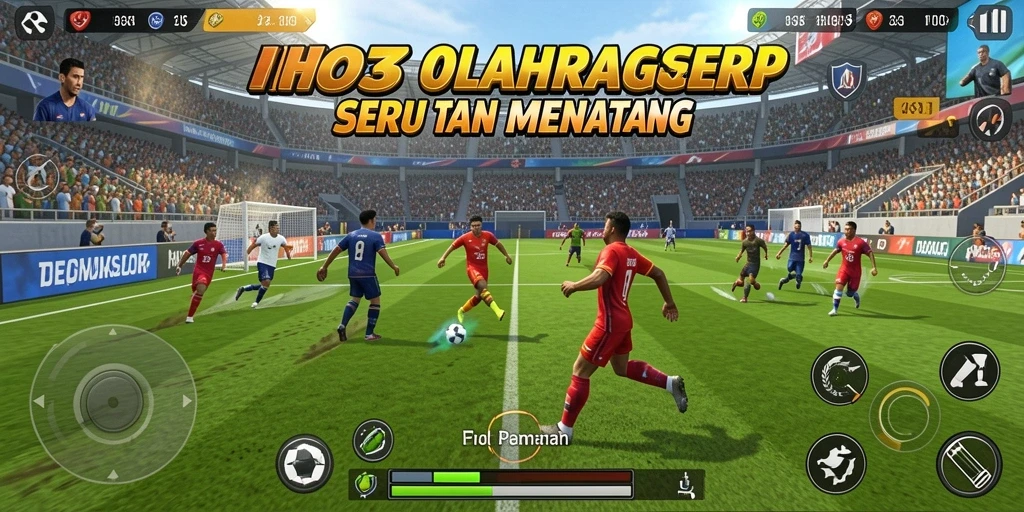 Tampilan gameplay HO3 dengan aksi olahraga yang mendebarkan.