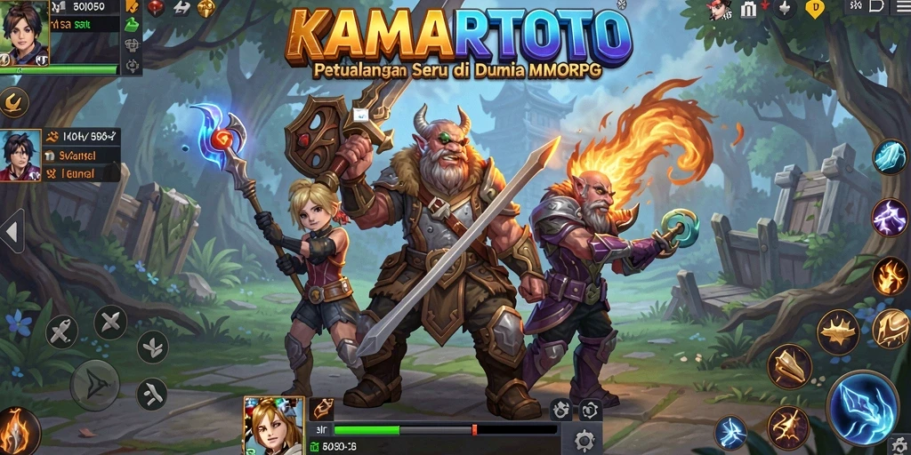 Tampilan gameplay seru KAMARTOTO dengan aksi seru di dunia MMORPG.