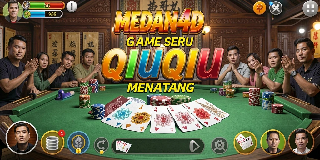 Gameplay seru QiuQiu di MEDAN4D dengan teman-teman.