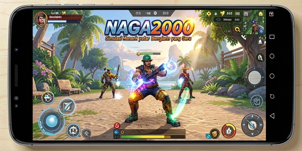 Screenshot gameplay NAGA2000 yang menampilkan pertempuran epik dengan naga.