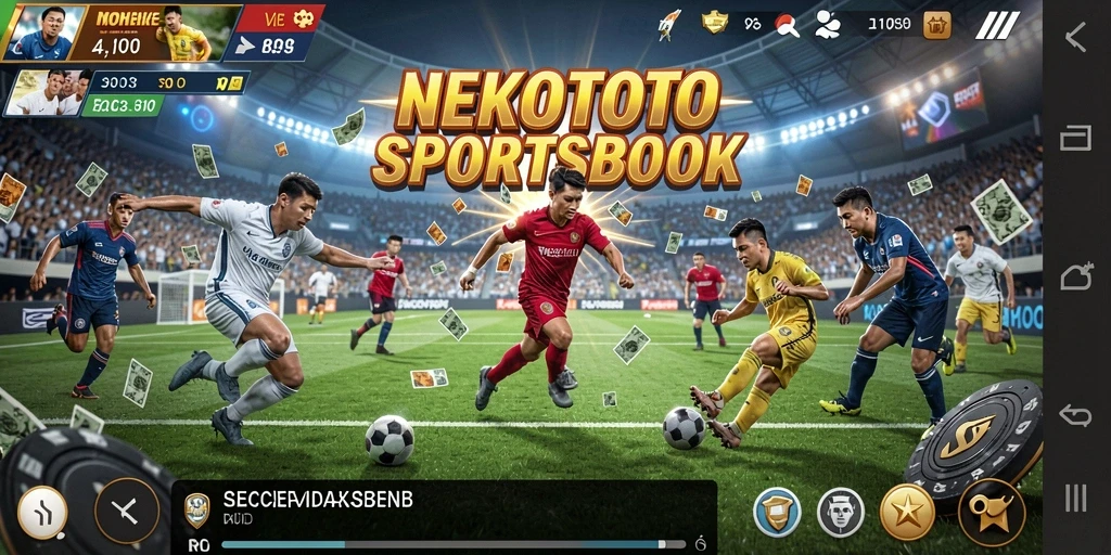 Tampilan gameplay Sportsbook yang mengasyikkan di NEKOTOTO.