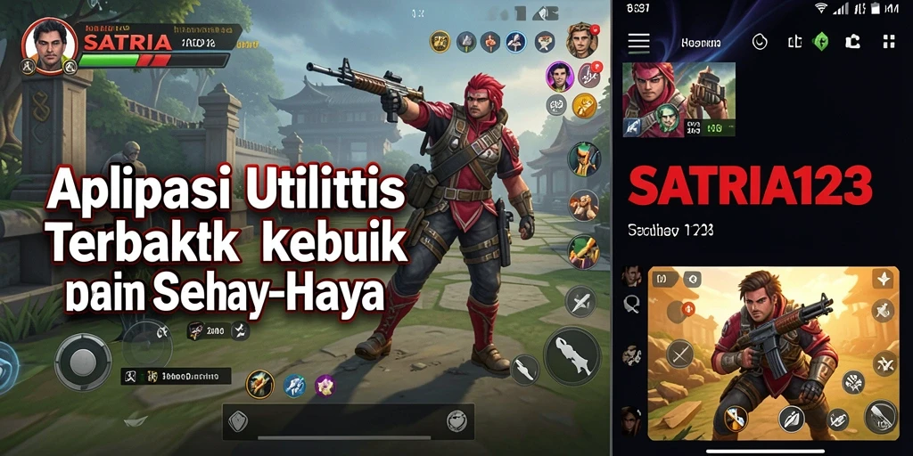 Screenshot utama SATRIA123 menampilkan antarmuka aplikasi yang fungsional.