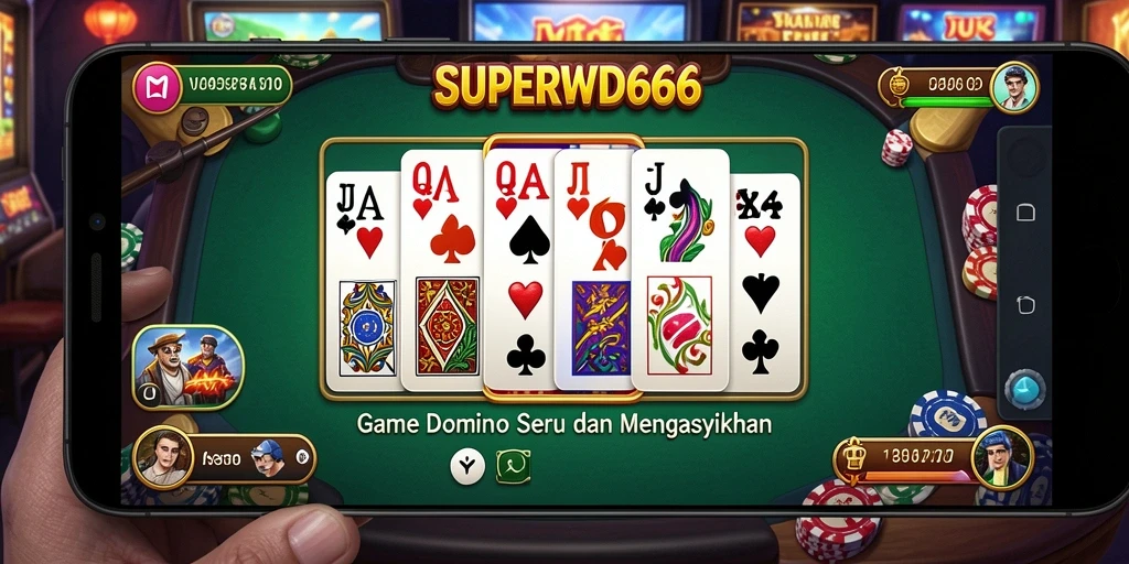 Tampilan gameplay SUPERWD666 yang menarik dengan suasana Domino yang kompetitif.