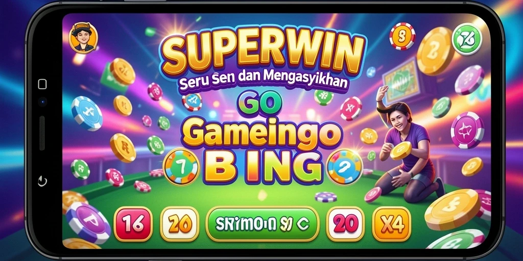 Tampilan menarik permainan Bingo di SUPERWIN dengan keseruan nyata.