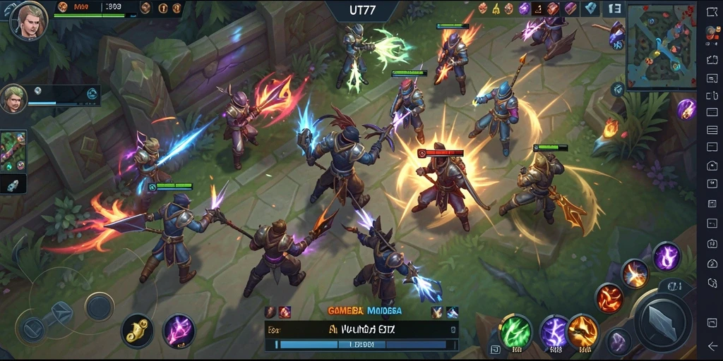 Tampilan gameplay UT77 yang menegangkan saat pertempuran tim.